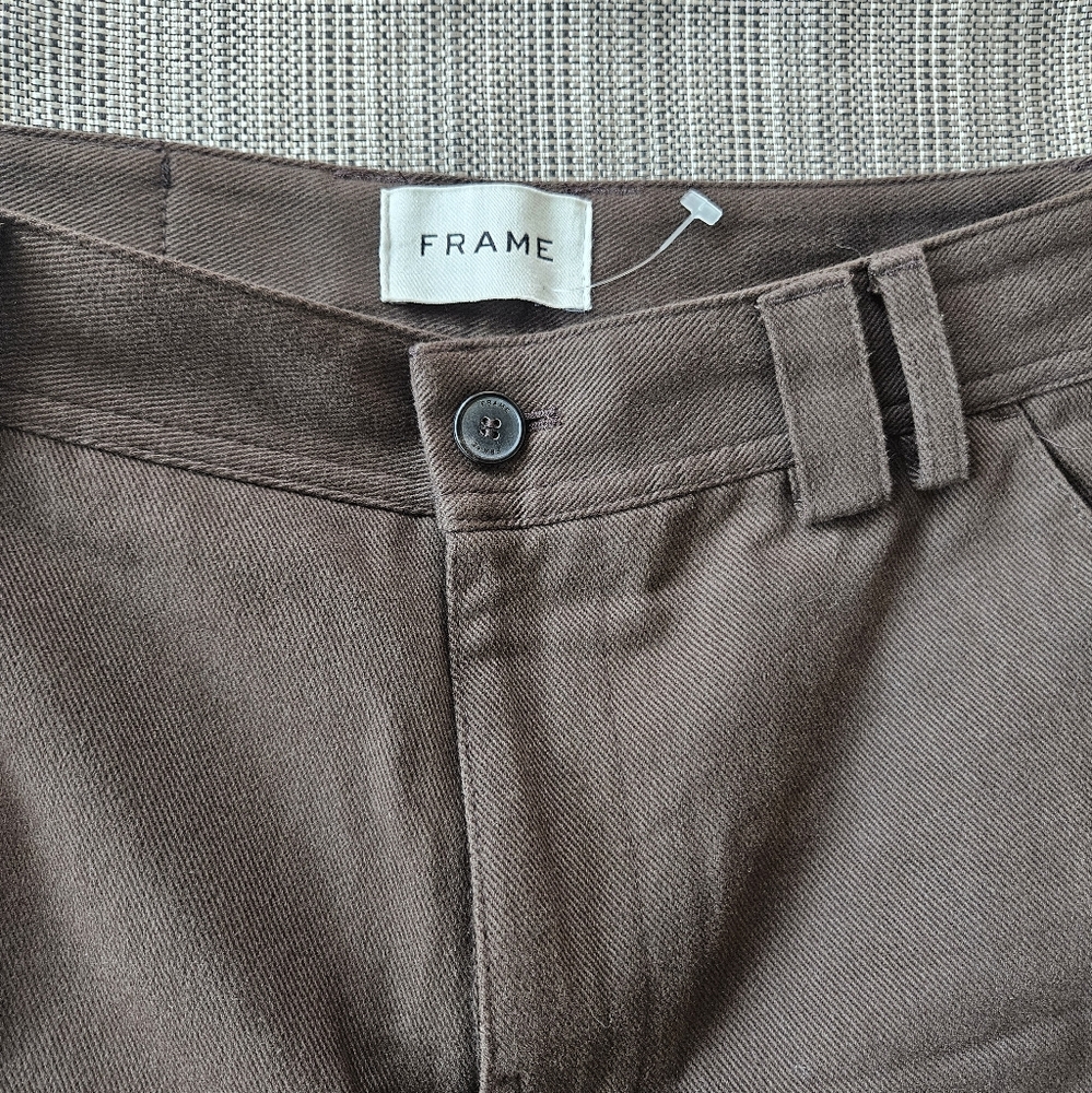 FRAME Brown Baggy Pants